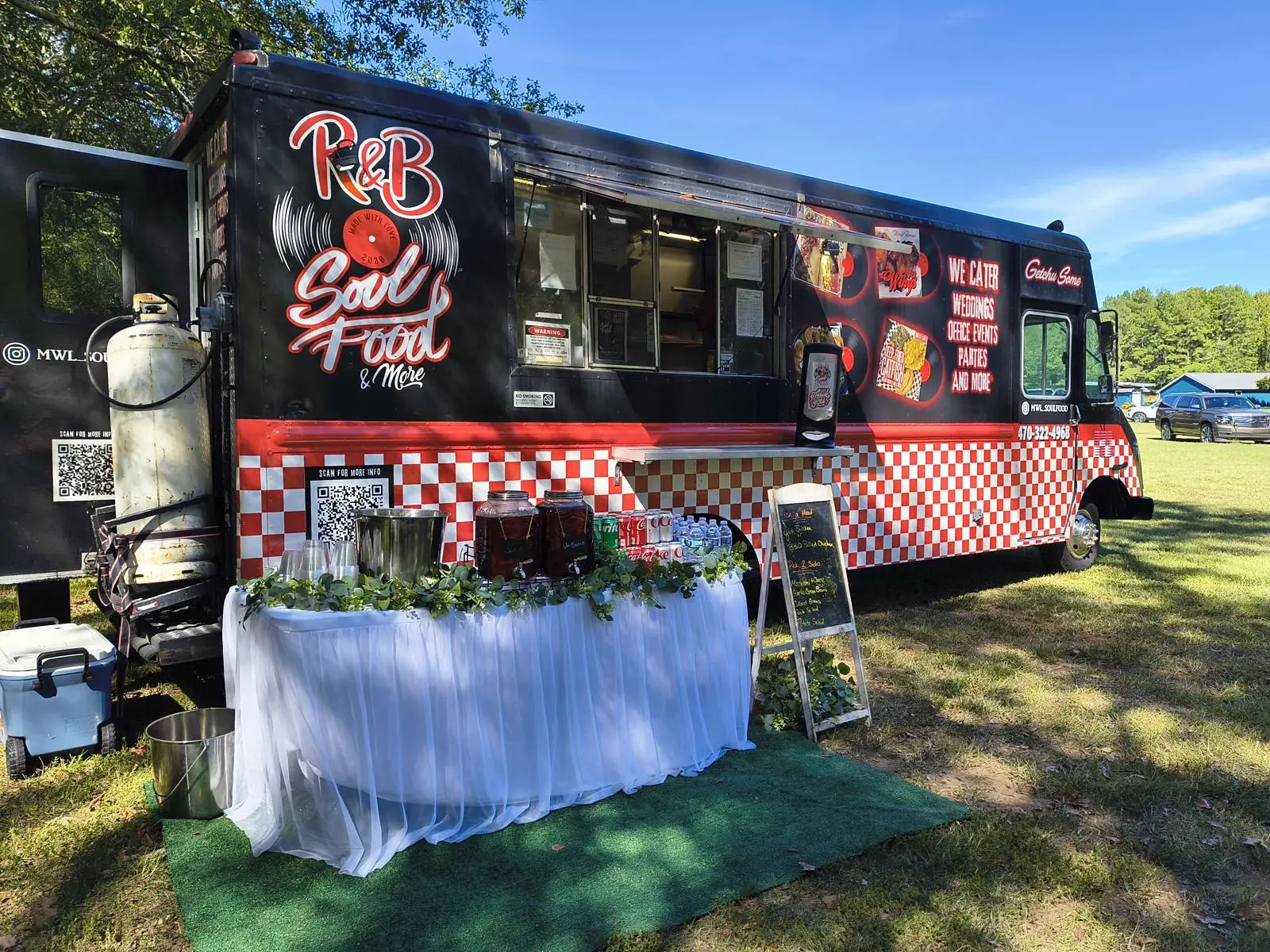 The R & B Made With Love food truck at an event in Pickens County, GA